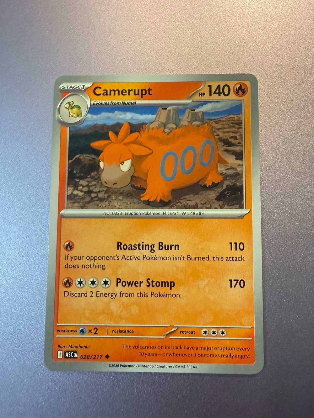 Pokemon TCG Camerupt 028/217
